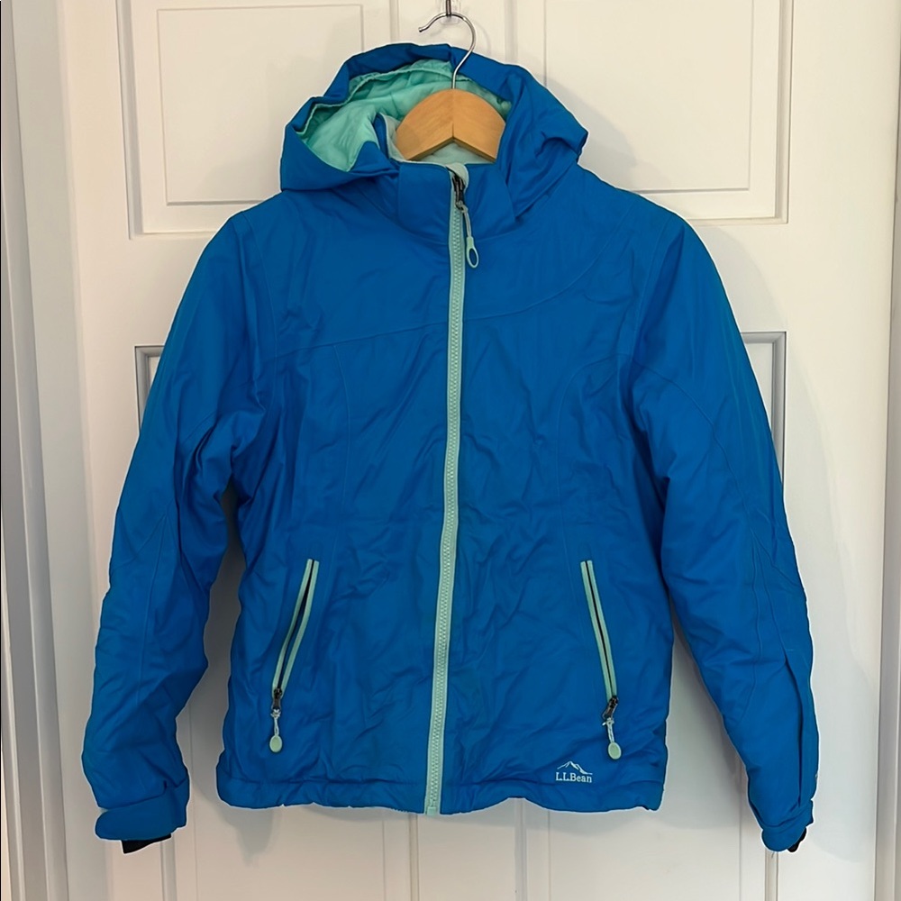 L.L. Bean Kids Blue Hooded Winter Jacket